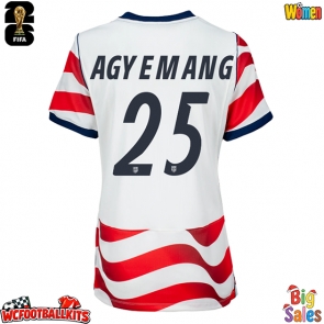 United States Patrick Agyemang #25 Replica Home Stadium Shirt for Women World Cup 2026 Short Sleeve